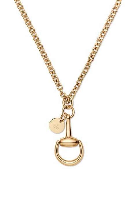 Gucci Horsebit Pendant Necklace Equestrian Style Jewelry Necklace