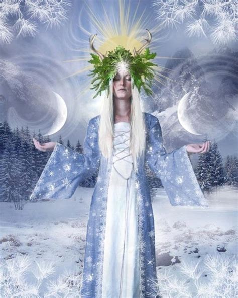 Lady Of Winter And Moon Йоль Yule Jul Winter Wintersolstice зимнеесолнцестояние колесо