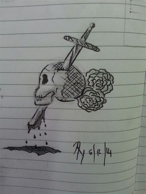 Altri 30 prodotti della stessa categoria: Teschio#rose#spade | Disegni, Teschi, Spade