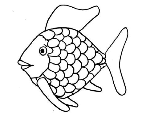 Fish black and white rainbow fish clipart 4 2 wikiclipart. Fish Bowl Coloring Page Printable - Coloring Home