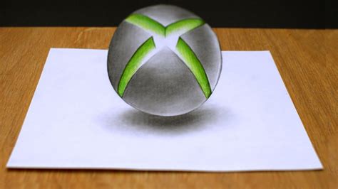 Как нарисовать 3Д логотип Xbox How To Draw A 3d Logo Youtube