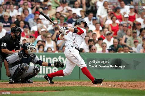 Boston Red Sox Mark Bellhorn In Action At Bat Vs Cleveland Indians