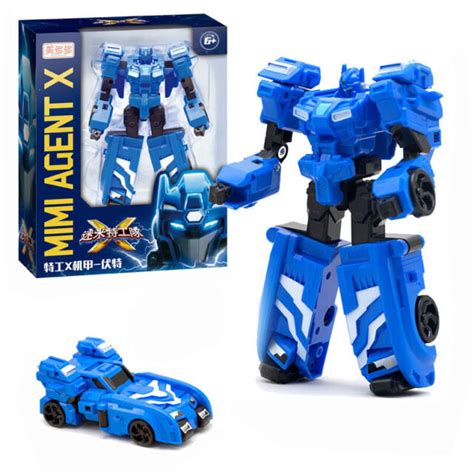 Miniforce X Bolt Volt Blue Action Figure Set Mini Force Super Ranger