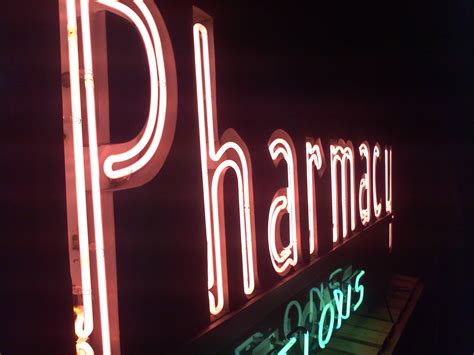 Antique Drugstore Neon Advertising Sign Obnoxious Antiques