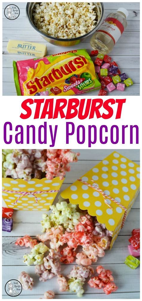 Starburst Candy Popcorn Recipe Flavored Popcorn Recipes Popcorn