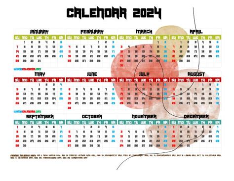 Online monthly calendar 2024 and printable 2024 holiday calendar are also available here. 12 Printable Yearly 2024 Calendar with Holidays (Watercolor Premium) in 2021 | 2021 calendar ...