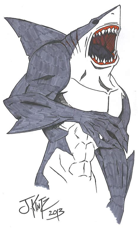 Shark Man By Rinkusu001 On Deviantart