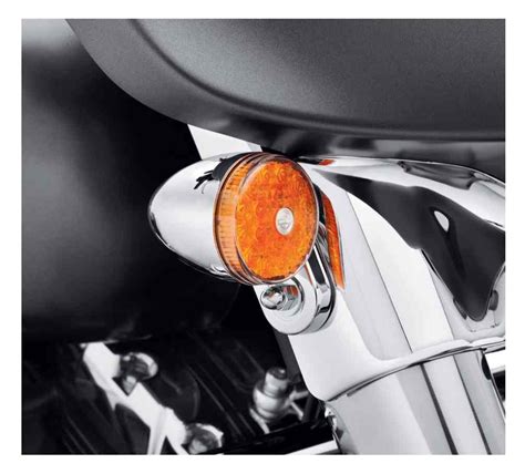 Harley Davidson Led Bullet Turn Signal Kit Front Chrome W Amber