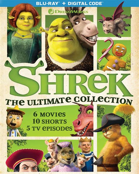 Dvd And Blu Ray Shrek The Ultimate Collection 2001 2013 6 Movies