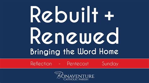 Reflection Pentecost Sunday YouTube