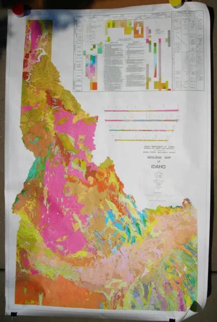 Geologic Map Of Idaho State Geological Map 1500000 1978 4500