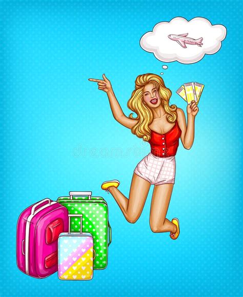 Girl Her Travel Airport Stock Illustrations 222 Girl Her Travel Airport Stock Illustrations