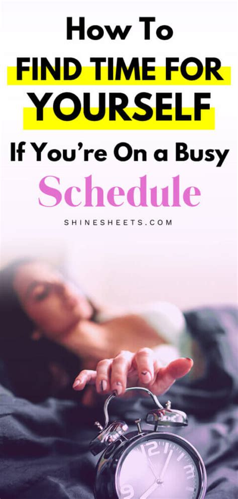 How To Take Time For Yourself If Youre On A Busy Schedule