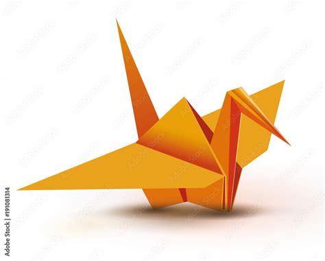 Origami Origami Crane Orange Origami Crane Orange Paper Origami