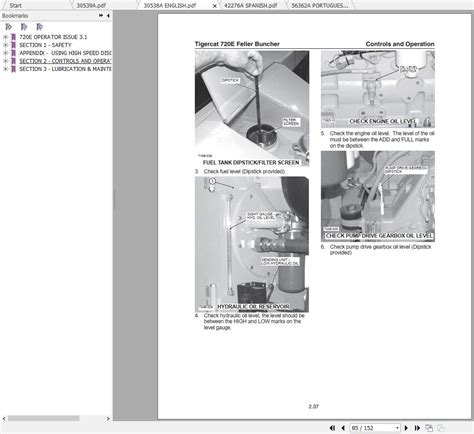 Tigercat E Feller Buncher Operator Service Manual