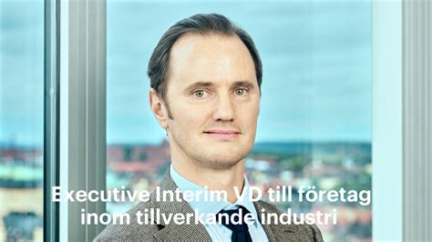 Executive Interim Vd Till Mindre Tillverkande Företag I VärmlandÖrebro