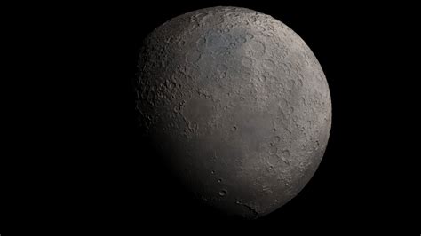 Realistic Moon 3d Model By Aefimov