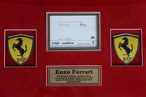 Enzo ferrari is an italian professional former footballer and manager. Sold: 1 x Enzo Ferrari Signed & Framed Collage (92 x 113cm) Auctions - Lot 3 - Shannons