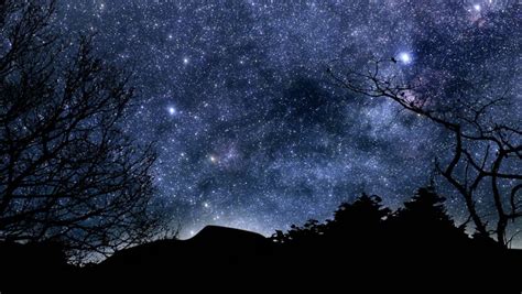 Beautiful Timelapse Animation Of Twinkling Stars And Planets Moving