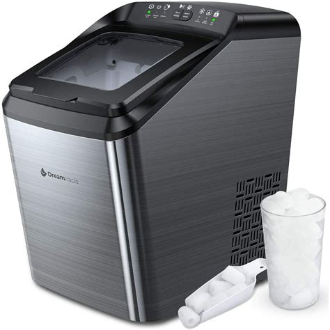 Dreamiracle Ice Maker Machine For Countertop 33 Lbs Bullet Ice Cube In