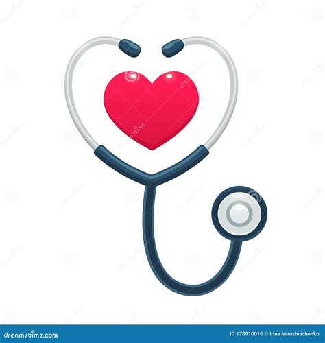 Stethoscope With Heart Stock Vector Illustration Of Instrument 178910016