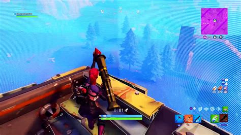 First Game Using The New Guided Missile Launcher Fortnite Battle