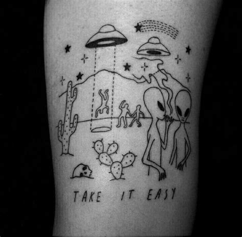 Pin By Lupita España On Tattoo Ideas Alien Tattoo Tattoos Geometric