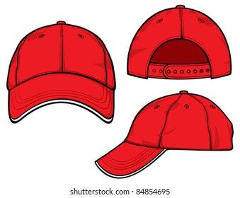 Red Baseball Hat Royalty Free Stock SVG Vector And Clip Art