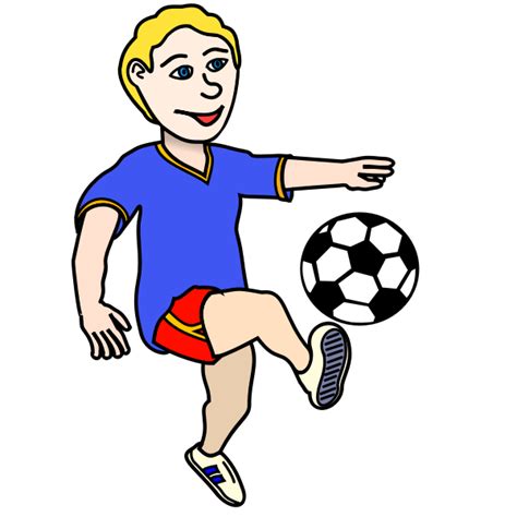 Boy Playing Soccer Vector Image Free Svg