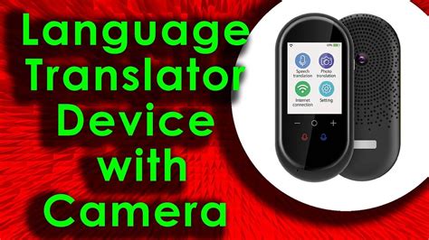 Language Translator Device With Camera Translation Function Wifi Or