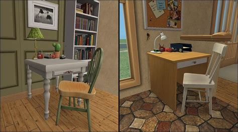 Ts2 Hugelunatic Maxis Match One Tile Desks Variety Pack Thesims2