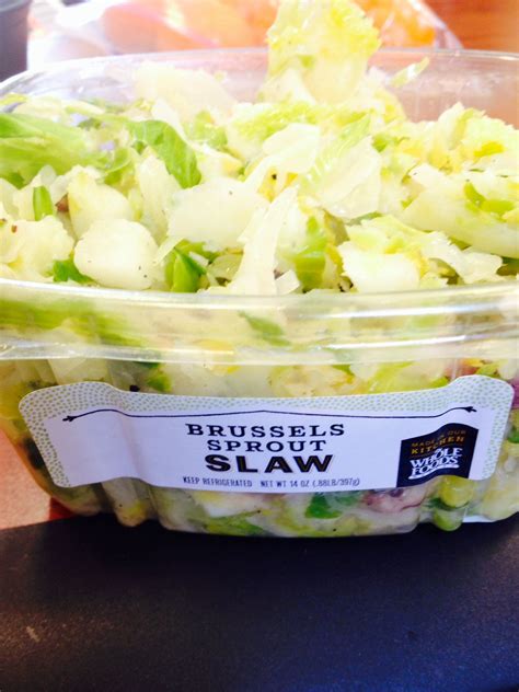 Sprouts is kinda like a poor man's whole foods and has a great selection of produce and groceries but isn't as complete as say safeway. Brussels sprout slaw from whole foods. #raw #vegan # ...