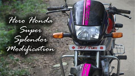 Now, he used it quite a lot for the past 24 years or so before leaving it for dead. Hero Honda Splendor Modified Sticker - Bike's Collection ...