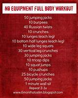 Full Body At Home Workout No Equipment Images