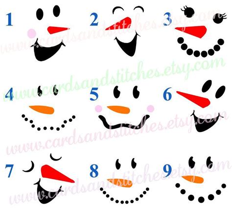 Snowman Faces Decal Snowman Decal Vinyl Decal Yeti Decal Etsy