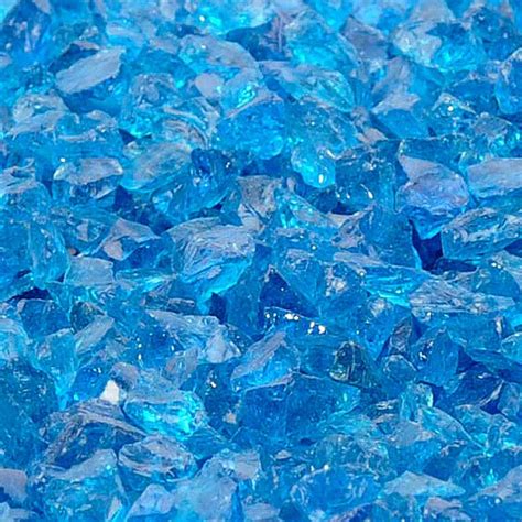 Recycled Paradise Blue Fire Glass California Patio