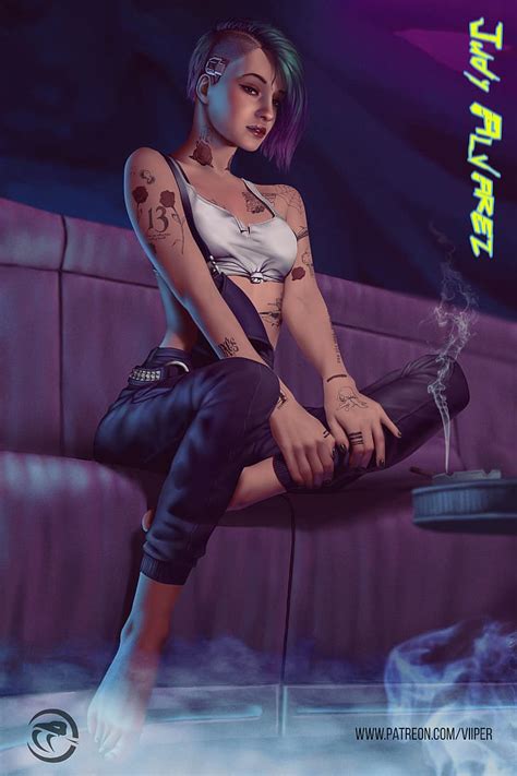 Hd Wallpaper Judy Alvarez Cyberpunk 2077 Video Games Video Game Girls Wallpaper Flare