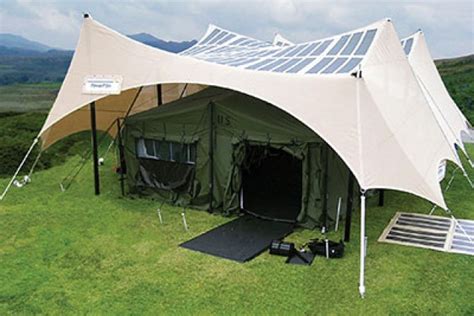 Army Evaluating Transportable Solar Powered Tents Article The