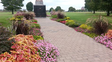 Finished Product All Annuals At A Veterans Memorial Calumet Cemetery