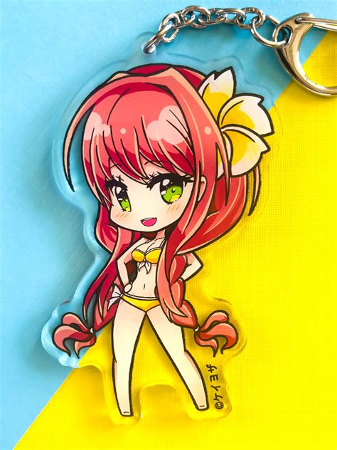 Doki Doki Literature Club Monika Swim Double Sided 35 Acrylic Ch