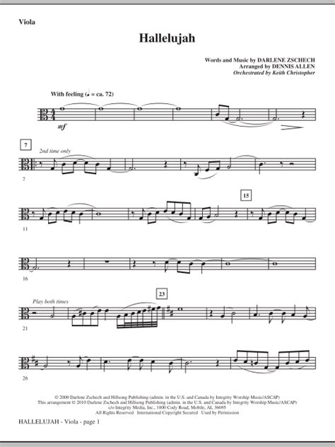 Download and print violin sheet music on jellynote. Hallelujah - Viola | Sheet Music Direct