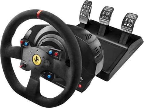 The robust and versatile attachment system is compatible with all mounts, such as in the box. Thrustmaster T300 Ferrari Integral Racing Wheel Alcantara ...