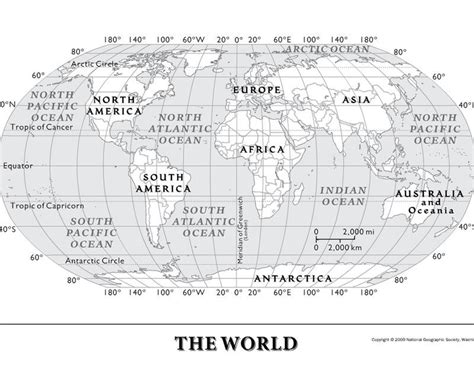 National Geographic World Map Printable Printable Map
