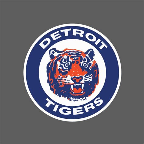 Detroit Tigers Vintage Logo 1964 1993 Sticker Vinyl Wall Decal Etsy