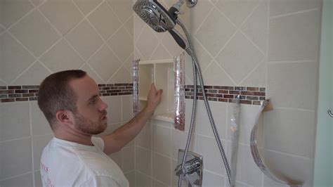 Maybe you would like to learn more about one of these? Ceramic Tile Shower Niche Install - YouTube