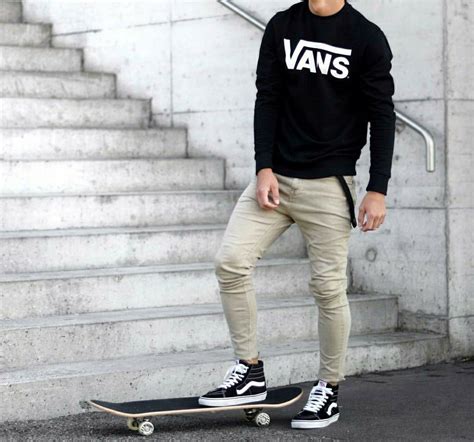 Not So Basic Vans Outfit Men Mens Outfits Mens Fashion Urban