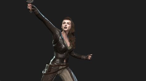 Maisie Williams Arya Stark Got 3d Animation 3d Model Animated Rigged