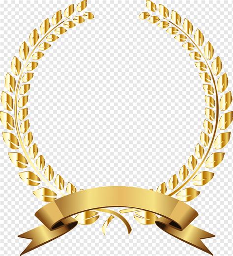 Golden Laurel Wreath Conquest Metallic Shiny Triumph Victory