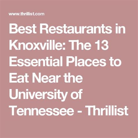 The Essential Knoxville Restaurants | Tennessee, Restaurant and The o'jays