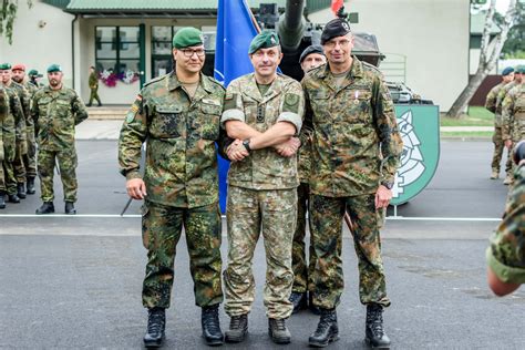 Change Of Command Ceremony In The Nato Enhanced Forward Presence